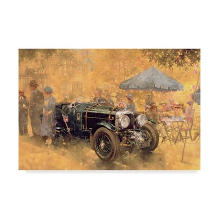 Peter Miller 'Garden Party With The Bentley' Canvas Art,12x19